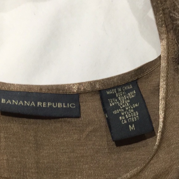 Banana republic M lace trimmed tank nwot - Picture 4 of 8